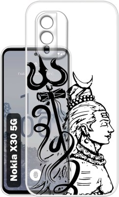 SNAZZY Back Cover for Nokia X30 5G(Transparent, Black, Silicon, Pack of: 1)