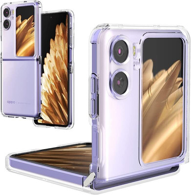 RUNICHA Back Cover for Oppo Find N2 Flip(Transparent, Grip Case, Pack of: 1)