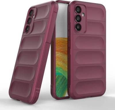 S-Softline Back Cover for Samsung Galaxy A34 5G, Solid Liquid Magic Case Shockproof Plain(Purple, Silicon, Pack of: 1)