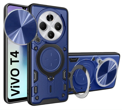 KWINE CASE Back Cover for Vivo T4 5G(Blue, Rugged Armor, Pack of: 1)