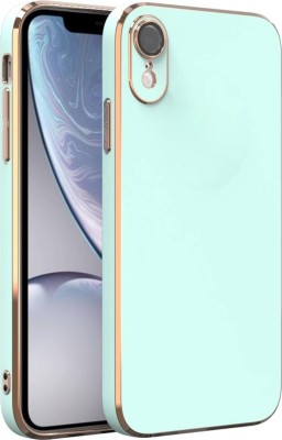 ALLNEEDS Back Cover for Apple iPhone XR |View Electroplated Chrome 6D Case Soft TPU(Green, Dual Protection, Silicon, Pack of: 1)