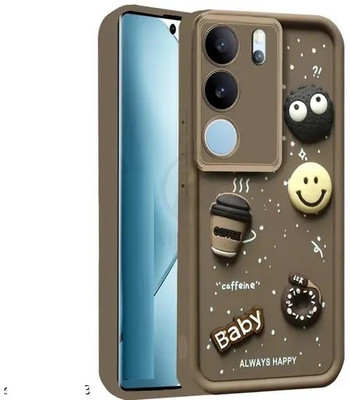 Seetu Back Cover for vivo Y300 5G(Brown)