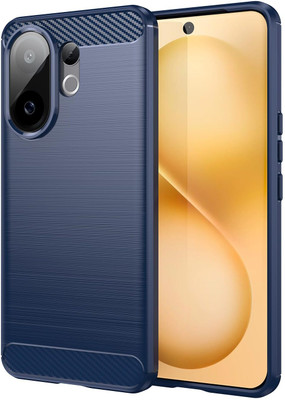 Lustree Back Cover for vivo T4 Pro 5G, vivo V60 Brushed Texture Flexible Shockproof Zebra TPU(Blue, Shock Proof, Silicon, Pack of: 1)