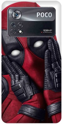 play fast Back Cover for POCO X4 Pro 5G, DEADPOOL, MARVEL, SUPER, HERO(Red, Hard Case, Pack of: 1)