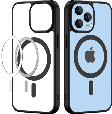 CEDO XPRO Back Cover for Mag-Safe Cover for iPhone 13 Pro Max(Black, Dual Protection, Pack of: 1)