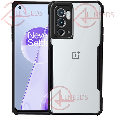 ALLNEEDS Back Cover for OnePlus 9RT 5G(Black, Transparent, Matte Finish, Pack of: 1)