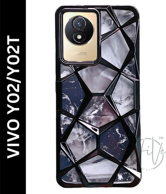 Hive Back Cover for Vivo Y02, Vivo Y02t, Vivo Y02A(Black, Grip Case, Silicon, Pack of: 1)