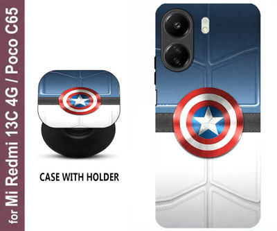 SPBR Back Cover for MI Redmi 13C 4G(Multicolor, Cases with Holder, Pack of: 1)