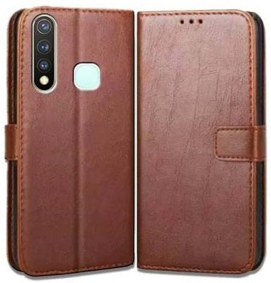 Loopee Back Cover for Vivo Y19, 1915(Brown, Grip Case, Pack of: 1)