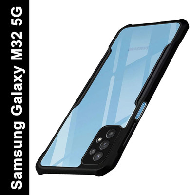 Micvir Back Cover for Samsung Galaxy M32 5G(Transparent, Black, Shock Proof, Pack of: 1)