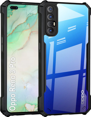 GLOBAL NOMAD Back Cover for OPPO Reno 3 Pro(Black, Shock Proof, Pack of: 1)