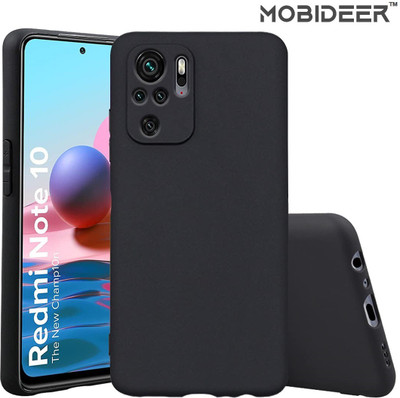 MOBIDEER Back Cover for Redmi Note 10S(Black, Pack of: 1)