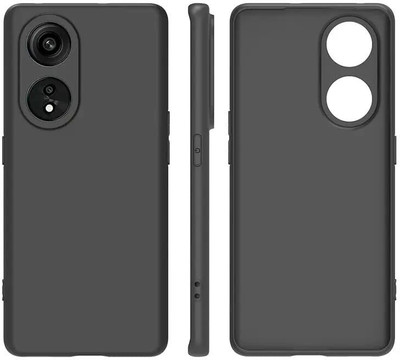 GLOBALCASE Back Cover for OPPO Reno8T 5G(Black, Pack of: 1)