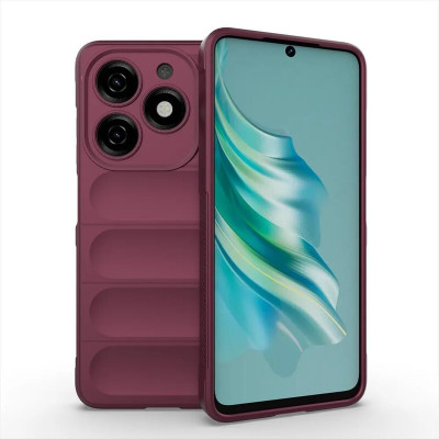 FITSMART Bumper Case for Tecno Spark 20C(Maroon, Shock Proof, Pack of: 1)