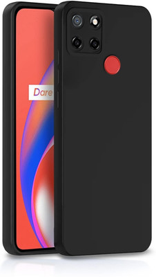 ZAMN Back Cover for REALME NARZO 30A(Black, Silicon, Pack of: 1)