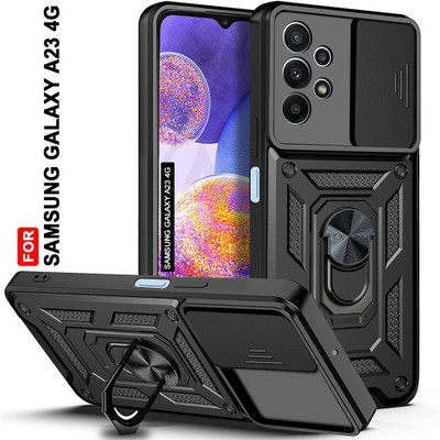 AESTMO Back Cover for Samsung Galaxy A23 4G, Samsung Galaxy A23 5G(Black, Slider, Pack of: 1)
