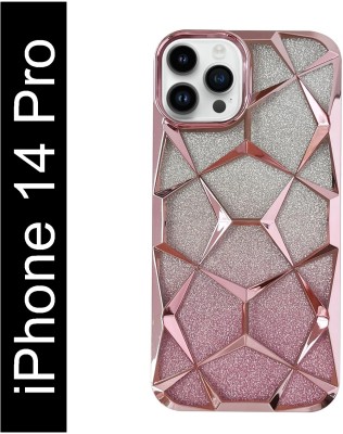 Bonqo Back Cover for APPLE iPhone 14 Pro(Pink, Dual Protection, Silicon, Pack of: 1)