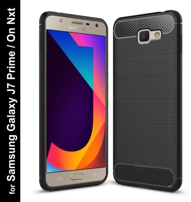 Zapcase Back Cover for Samsung Galaxy J7 Prime, Samsung Galaxy On Nxt(Black, Grip Case, Silicon, Pack of: 1)