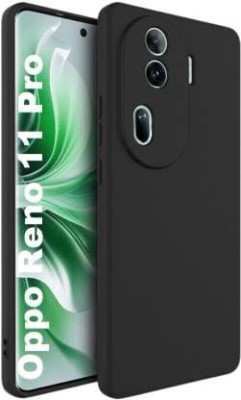 Lilliput Back Cover for Oppo Reno 11 Pro 5G(Black, Grip Case, Silicon, Pack of: 1)