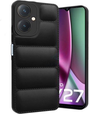AESTMO Back Cover for Vivo Y27(Black, Dual Protection, Silicon, Pack of: 1)