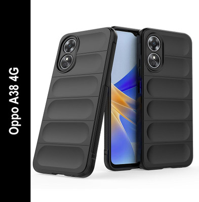 Casotec Back Cover for Oppo A38 4G, Oppo A18 4G(Black, Silicon, Pack of: 1)