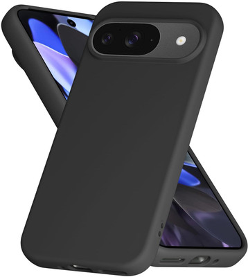 VISHRN Back Cover for Google Pixel 9(Black, Grip Case, Silicon, Pack of: 1)