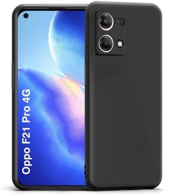 AIBEX Back Cover for Oppo F21 Pro 4G / Oppo F21S Pro 5G|Liquid TPU Silicone Shockproof|Camera Protection(Blue, Dual Protection, Silicon, Pack of: 1)