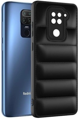 BOZTI Back Cover for Mi Redmi Note 9(Black, Puffer, Silicon, Pack of: 1)