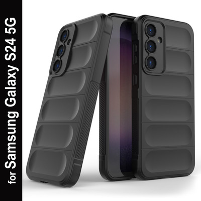 Zapcase Back Cover for Samsung Galaxy S24 5G(Black, 3D Case, Silicon, Pack of: 1)