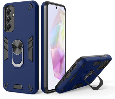 Casotec Back Cover for Samsung Galaxy A35 5G(Blue, Ring Case, Pack of: 1)