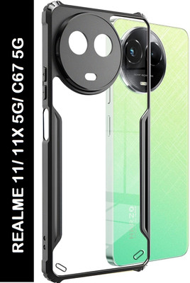 Flipkart SmartBuy Back Cover for realme 11x 5G(Black, Shock Proof, Pack of: 1)