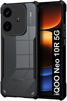 Flipkart SmartBuy Back Cover for iQOO Neo 10r 5G(Black, Dual Protection, Pack of: 1)
