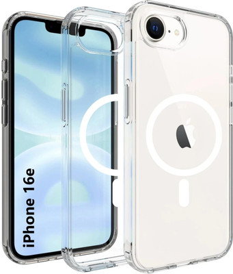 am collection Back Cover for Apple Iphone 16E Magsafe Transparent Mobile Back Cover(Transparent, Magsafe, Pack of: 1)