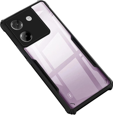 ShieldTech Back Cover for POCO M7 Pro 5G Black Mobile Back Cover Case For POCO M7 Pro 5G(Black, Transparent, Dual Protection, Pack of: 1)