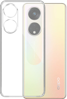 NIMMIKA ENTERPRISES Back Cover for Oppo Reno 8T 5G(Soft and flexible material | Lightweight and slim | Transparent design)(Transparent, Shock Proof, Silicon, Pack of: 1)