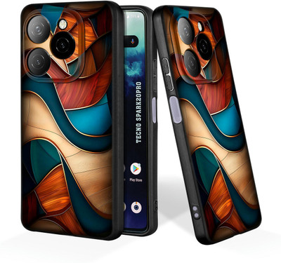 printwhiz Back Cover for Tecno Spark 20 Pro 5G(Black)