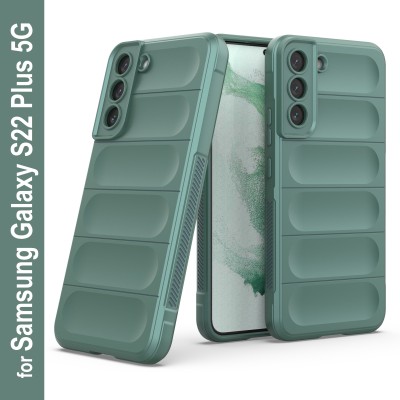 GLOBAL NOMAD Back Cover for Samsung Galaxy S22 Plus 5G(Green, Grip Case, Silicon, Pack of: 1)