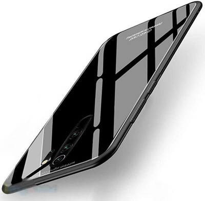 Creativo Back Cover for OPPO Reno 2z, Oppo Reno 2F Toughened Glass Back Case(Black, Dual Protection)