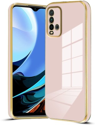 ANTICA Back Cover for Redmi 9 Power |View Electroplated Chrome 6D Case Soft TPU(Pink, Dual Protection, Silicon, Pack of: 1)