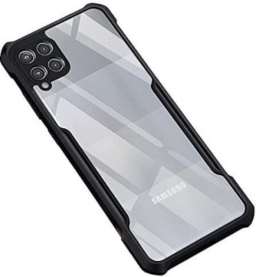 Mobile Case Cover Back Cover for Samsung Galaxy M42 5G(Black, Transparent, Shock Proof, Pack of: 1)