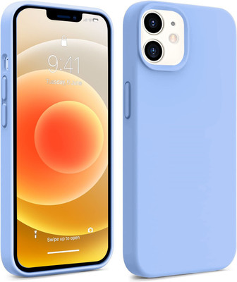 MobiLooks Back Cover for Apple iPhone 11(Blue, Camera Bump Protector, Silicon, Pack of: 1)