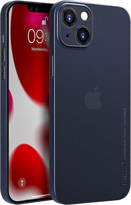 Memumi Back Cover for Apple iPhone 13(Blue, Matte Finish, Pack of: 1)