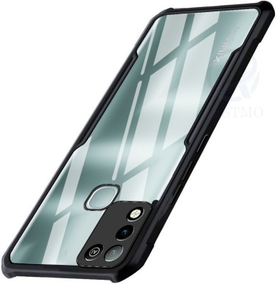 AESTMO Back Cover for Infinix Hot 10 Play(Black, Shock Proof, Silicon, Pack of: 1)