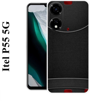 PAYSTORE Back Cover for Itel P55 5G(Black, Silicon, Pack of: 1)