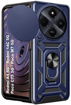 Micvir Back Cover for Poco M7 5G(Blue, Shock Proof, Pack of: 1)