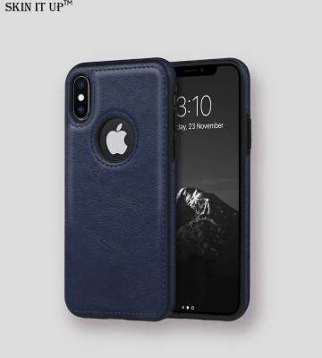 SKIN IT UP Back Cover for Apple iPhone X(Blue, Ring Case, Pack of: 1)