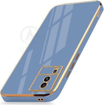 AESTMO Back Cover for iQOO Neo 7, iQOO Neo 7 Pro 5G(Blue, Gold, Dual Protection, Pack of: 1)