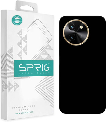Sprig Back Cover for Sprig Liquid Silicone Back Cover for vivo T3x 5G (Black, Hard Case, Pack of: 1)(Black, Microfiber Lining, Silicon, Pack of: 1)