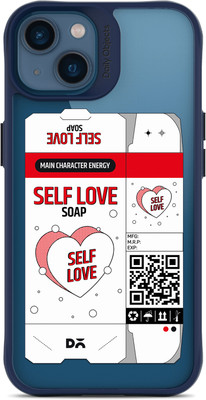 DailyObjects Self Love Soap Blue Hybrid Clear Back Cover for APPLE iPhone 13 Mini(White, Grip Case, Pack of: 1)