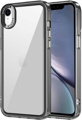 gadvik Back Cover for Apple iPhone XR(Black, Grey, Transparent, Camera Bump Protector, Pack of: 1)